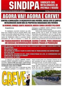 agora vai agora e greve